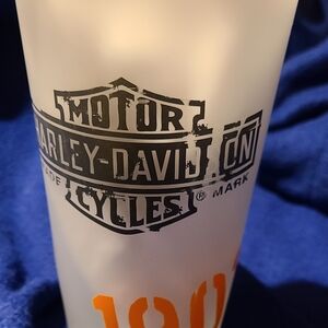Harley-Davidson Frosted Glass Tumbler